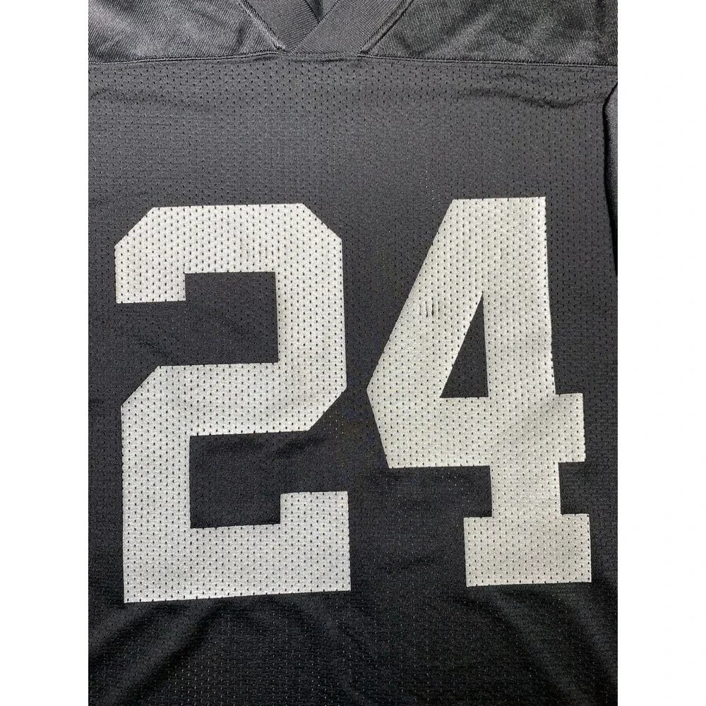 Men Size XL Vintage NFL Adidas Oakland Raiders Charles Woodson #24 Jersey Mesh